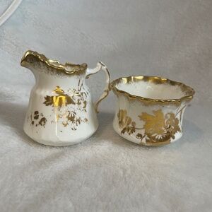 Vintage Hammersley&Co creamer and sugar bowl